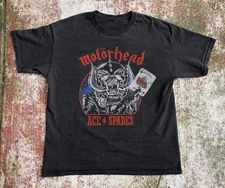 Motorhead Ace of Spades Circle Unisex Black T-shirt, Size S-5XL