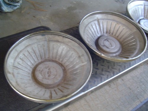 4 VINTAGE 1963 63 CHEVROLET IMPALA BEL AIR NOMAD WHEEL COVERS HUBCAPS CENTER CAP - Picture 22 of 23