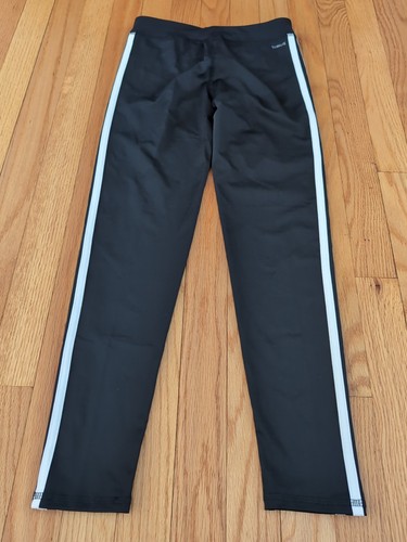 Adidas Girls Youth Medium 10/12 Black Leggings NWT B22 - Picture 6 of 6