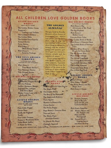 The Golden Almanac by Dorothy A. Bennett Illustrated by Masha 1944 Vintage Book - Imagen 8 de 8