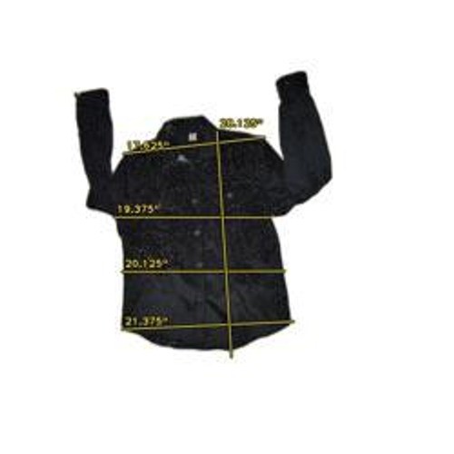 The Black Dog Tavern Co Cord Hemd Jacke Herren M Schwarz Knopfleiste Langarm - Bild 7 von 7