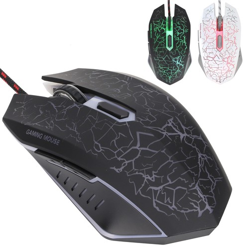 Wired Gaming Mouse USB Port Ergonomic 3200 DPI Adjustable RGB Optical Compute CB - Bild 20 von 28