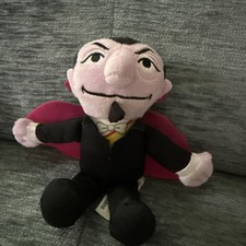The Count 7  Plush Gund Sesame Street Toy Doll Hasbro