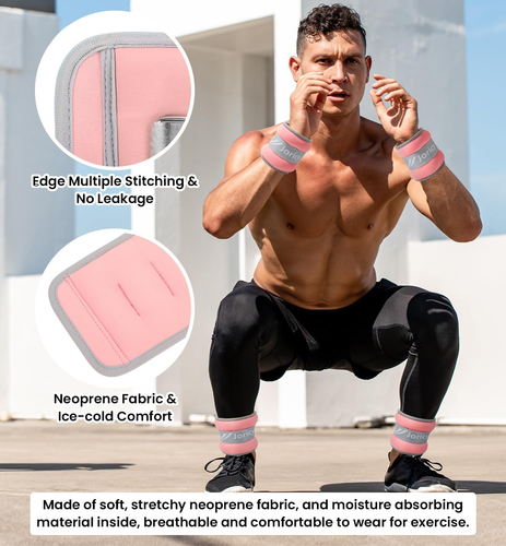 Ankle Weights a Pair of 1/2/3/4/6/8/10/12/20 LBS Wrist Leg Arm Weights for Women - Picture 4 of 12