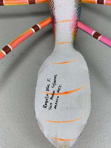 Alebrije Hummer von Rogelio Blas handbemalt Holz Volkskunst Oaxaca Mexiko - Bild 14 von 18