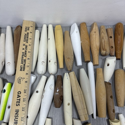 150 Wooden Fishing Plugs Lures Build Your Own Salt Water Gear (Plugs Only) - Picture 3 of 15