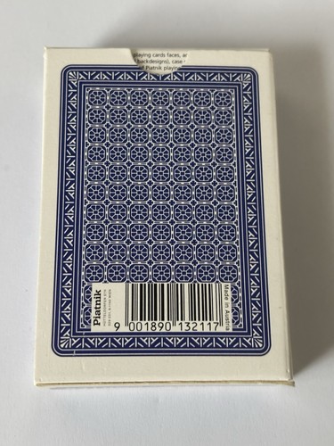 Klassisches Poker Piatnik Deck mit kunststoffbeschichteten Spielkarten Nr. 1321 Blau Österreich - Bild 2 von 8