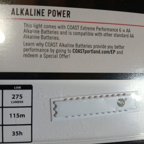 Brand New Coast G455 Bright LED Flashlight 1630 Lumens  w/ Batteries Focus Beam - Picture 13 of 18