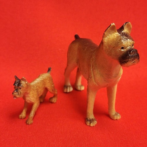 Due statuine cane boxer vintage - Foto 1 di 9