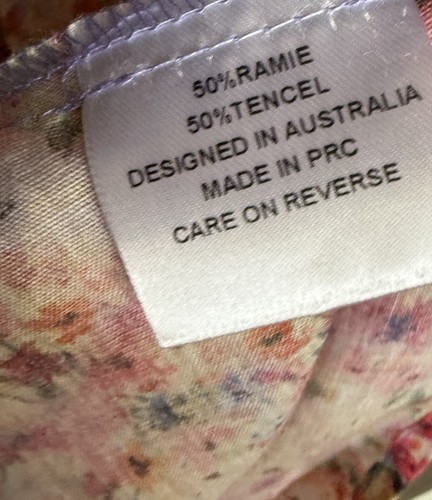 La Boheme Dress Size M/L Marlowe Mini Floral Relaxed Oversized Fit Beach Boho - Picture 10 of 18