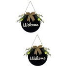  2 Pack Zuhause Deko Begrüßungsvorstand Anhänger Türhängedekoration