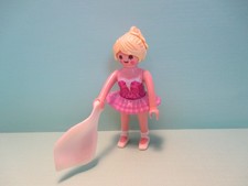 Playmobil figure MODERN WOMAN / BALLET DANCER W/ BLOND HAIR IN PINK TUTU