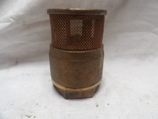 EBW 1" Brass Poppet Foot Valve