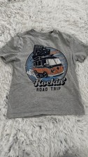 GAP Kids Gray Graphic Road Trip Short Sleeve Crew Neck T-Shirt M 8