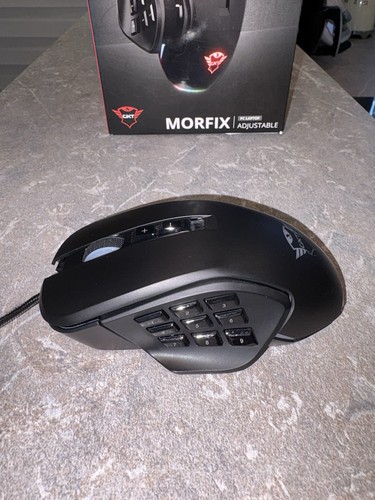 Trust Gaming GXT 970 Morfix Gaming Maus schwarz Kabel NEU NP 100€ - Bild 4 von 6