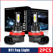 2X LED Fog Light Bulbs H8 H11 Fog light Bulb White 6500K High Power DRL lamps