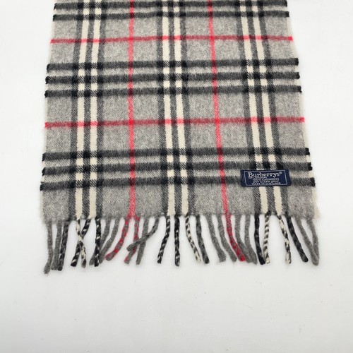 Auth Burberry Nova Check Pattern Cashmere/ Lambswool Fringed Scarf set NS070508 - Picture 10 of 24
