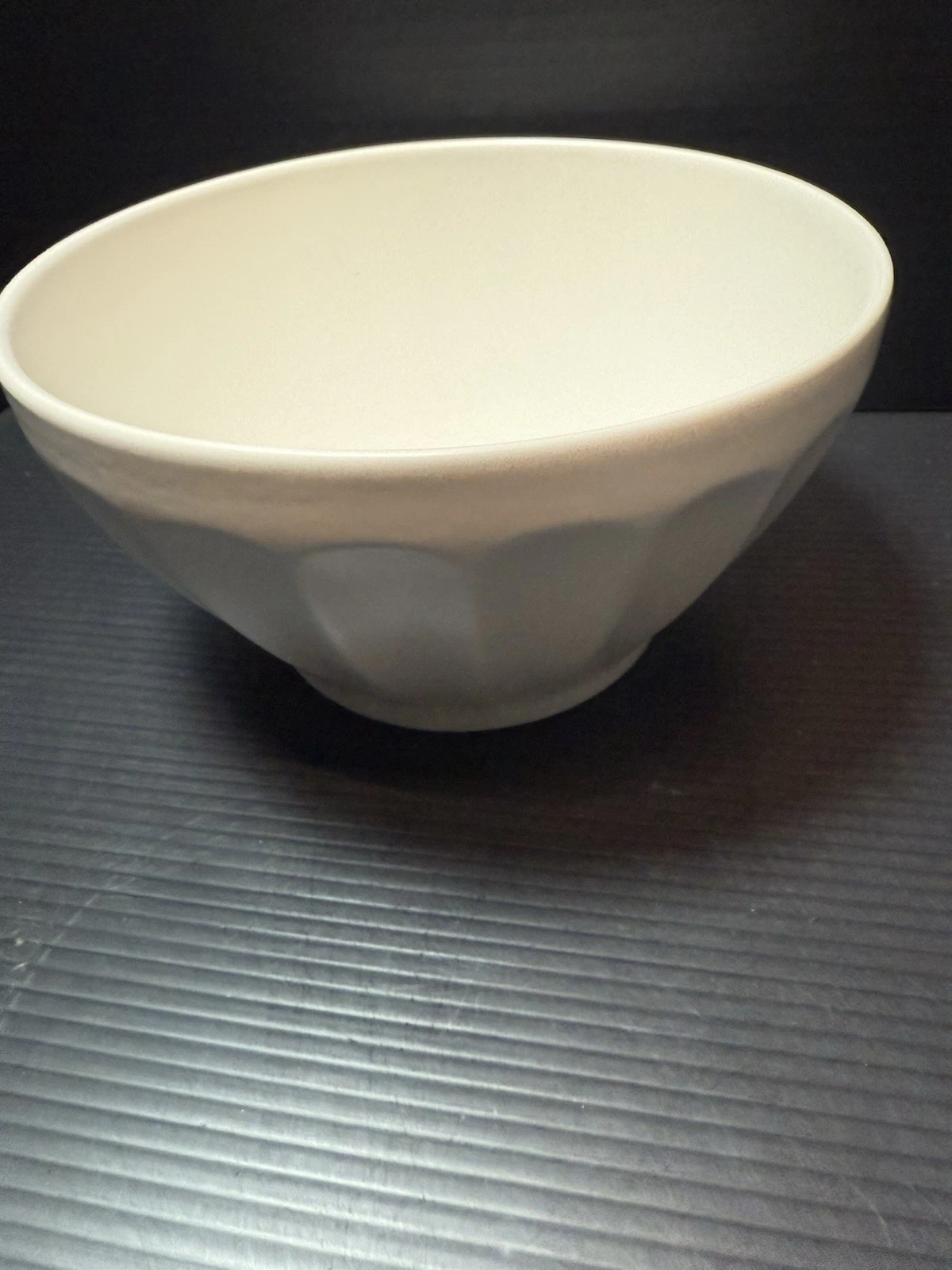 anthropologie Ribbed Mixing Bowls Matt Finish 5 In H. 9.5 In W