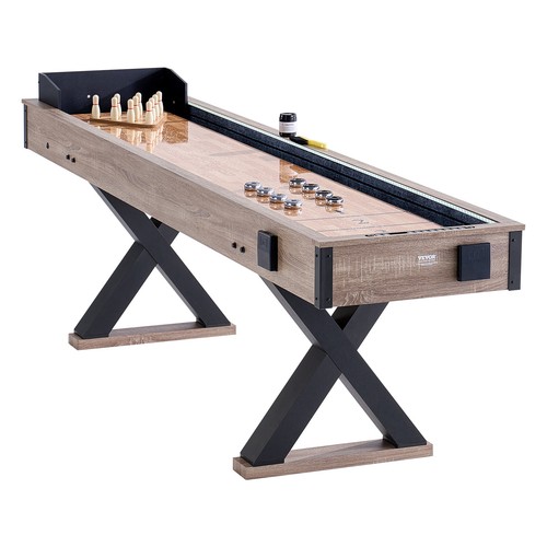 VEVOR Table de Jeu de Palets et Quilles 2-en-1 Table de Shuffleboard 274,5cm LED - Bild 12 von 12