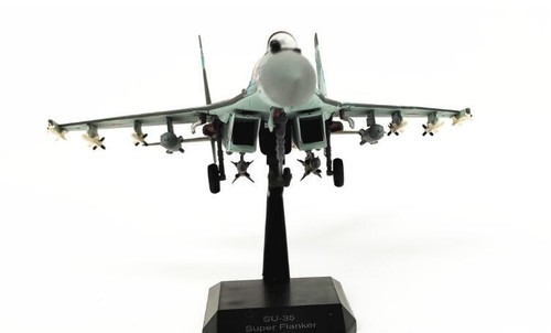 MILITAR Ruso 35 Caza SU35 Super Flanker 1/100 Modelo de Diecast avión - Imagen 9 de 12