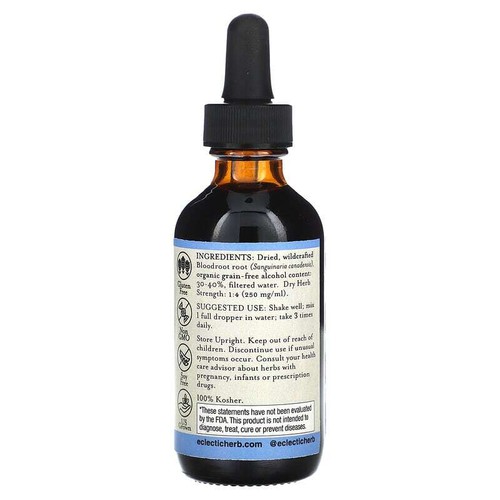 Eclectic Herb, Blutwurzelextrakt, 250 mg, 2 fl oz (60 ml) - Bild 2 von 2