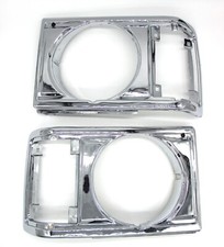 Fit For Toyota 1981-87 Land Cruiser FJ60 Headlamp Door Light Case Chrome RH LH