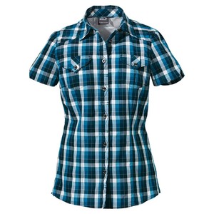 Shirt Blue Bluse Wolfskin Gr Ch Faro S Women Damen Moroccan Kariert Jack EX6Aqww