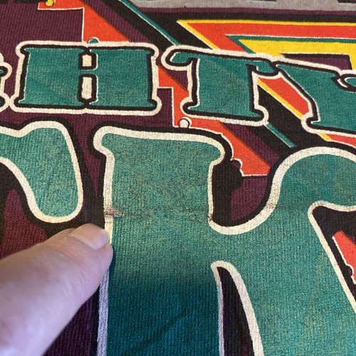 Vintage Logo 7 Anaheim Mighty Ducks T-Shirt Disney 1990s NHL Ice Hockey Men's XL - Picture 9 of 18