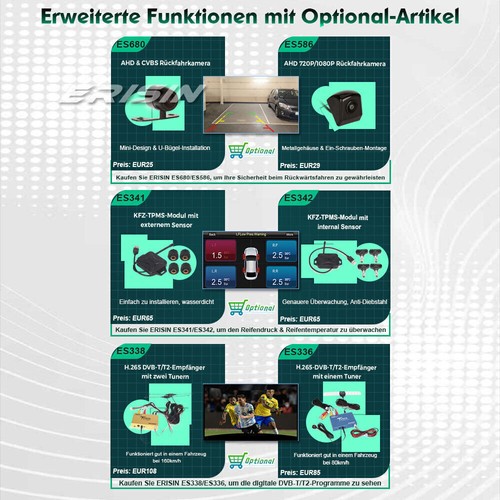Android 14 64GB GPS Autoradio BT für VW T6 Crafter Amarok Caddy Polo ŠKODA Yeti - Bild 23 von 24