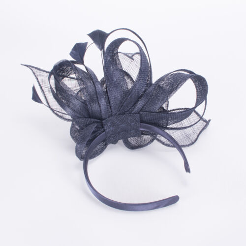 Damen Kentucky Derby Sinamay Fascinator Hochzeit Hut Stirnband Kopfschmuck T469 - Bild 28 von 34