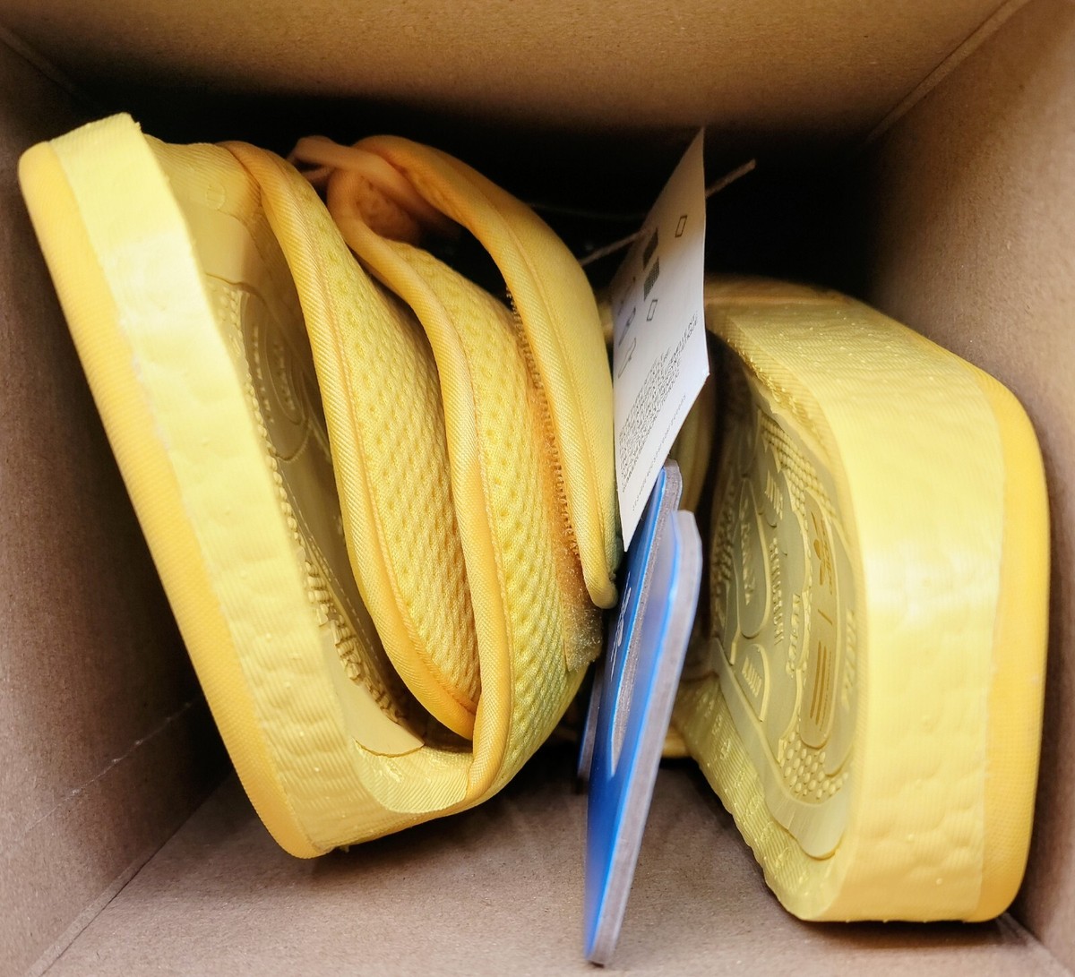 Adidas Pharrell x Chancletas Hu Slides Bold Gold Sz 10 Men NIB Deals on Men main image 4