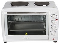 Igenix Ig7145 Mini Oven And Grill With Double Hotplates - 45 L - Igenix Ig7145 Mini Oven And Grill With Double Hotplates - 45 L -