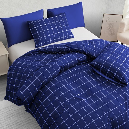 Duvet Cover Set King Size Luxury Reversible Quilt Cover Bedding Set Double - Picture 144 of 504