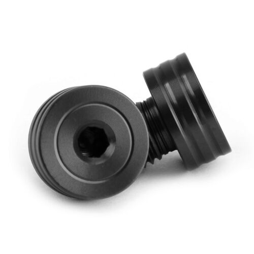 Pair Billet Aluminium M10 Right-hand Motorcycle Motorbike Mirror Blanking Plugs - Picture 5 of 10