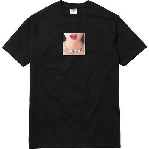 Supreme Necklace Tee Black Lime S/S 18