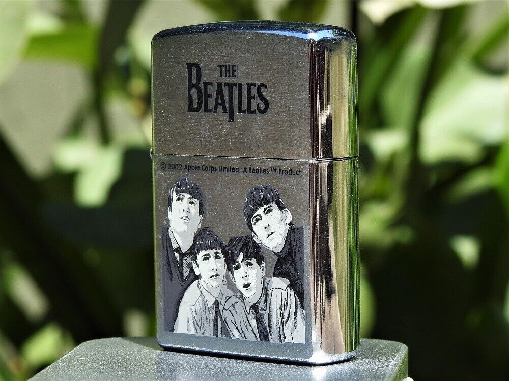 Zippo Lighter - The Beatles Monochrome - John Lennon, Paul McCartney, Ringo