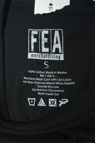 Wu Tang Clan Logotipo Amarillo 2014 WEA Nueva Camiseta Negra para Hombre S Pequeña - Imagen 6 de 6