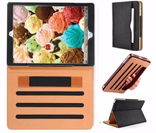 iPad 8th 7th 4th Generation Folio Stand case with hand strap with Sleep/Wake - Picture 4 of 15