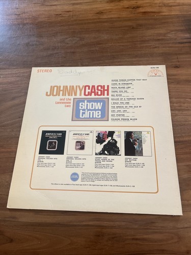 Johnny Cash & The Tennessee Two SHOW TIME Vinyl Record Album Vintage 1969 LP - Imagen 2 de 3