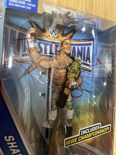 Mattel WWE Elite Collection Shawn Michaels Figure WrestleMania Signed W/case - Picture 3 of 11