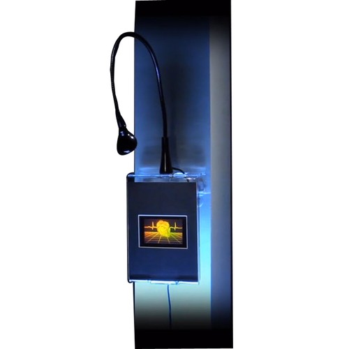 Corazón con línea de corazón y rejilla imagen grande de holograma 3D en relieve montaje en pared iluminado - Imagen 4 de 12