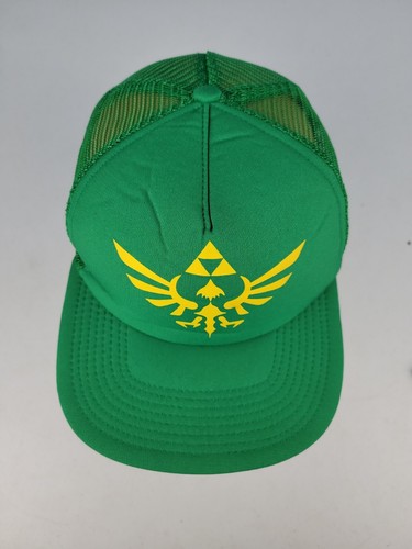 Zelda TRIFORCE Foam Front Snapback Green Trucker Hat 2013 Skyward Sword Nintendo - Picture 7 of 12