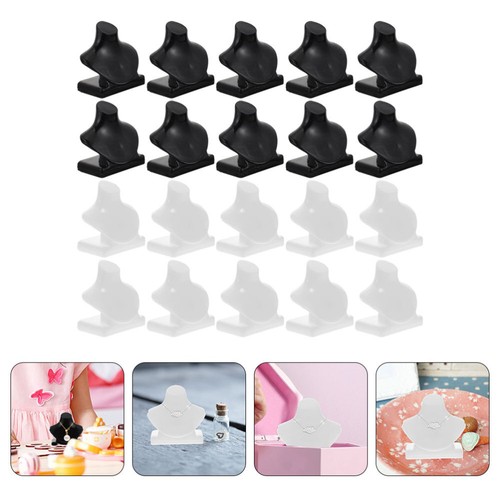 20 Pcs Mini Necklace Holder Miniature Shelf Jewelry Support Child Baby Model - Photo 7/12