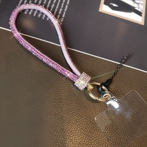 Bright Diamond Crystal Anti-lost Rope Keychain Wrist Straps Phone Accessories - Photo 15 sur 22