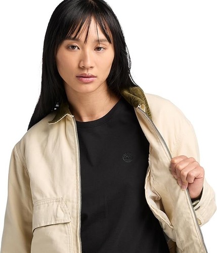 🔥NEW Timberland Womens Quilted Washed Canvas Jacket, XL Angora, MSRP$140🔥 - Picture 6 of 8