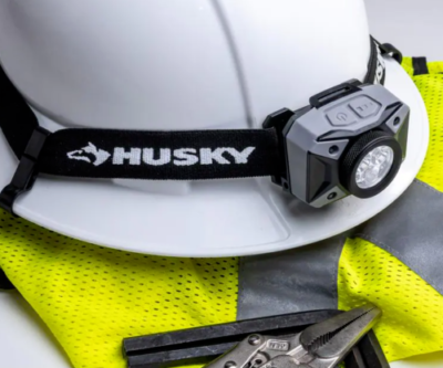 500 LUMENS 5 MODE SPOT AND FLOOD HEAVY DUTY Husky LED HEADLAMP NEW