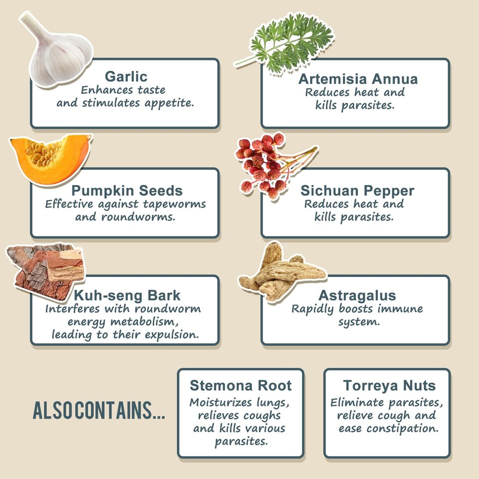 Chicken Dewormer Natural Health 120TabletSafe for Eggs During Use For