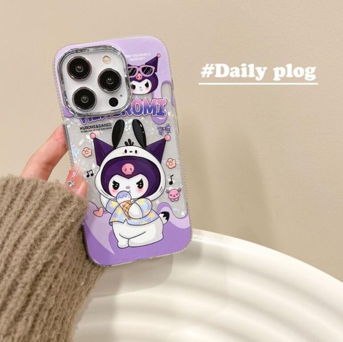 Kuromi My Melody Phone Case For iPhone 15 14 13 12 11 Pro Max Plus Cute Cover - Zdjęcie 5 z 6