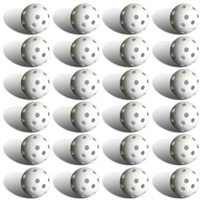 24 Count Plastic Practice Golf Balls Perforated Training Swing Simulator Range