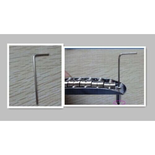 1 set Chrome style bridge apply to Fender Mustang Jazzmaster Jaguar 9.5" Radius - Picture 4 of 4